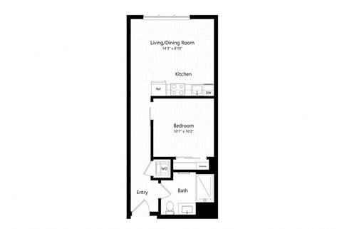A01 Floor Plan at Morse, Washington, DC, 20002
